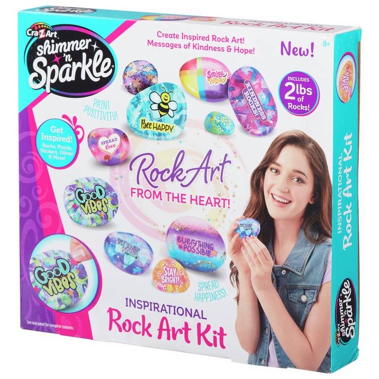 Cra-Z-ART Shimmer N Sparkle unicorn rock art set, UK version