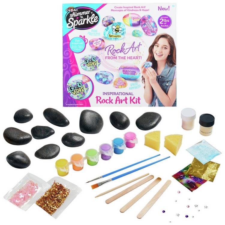 Cra-Z-ART Shimmer N Sparkle unicorn rock art set, UK version