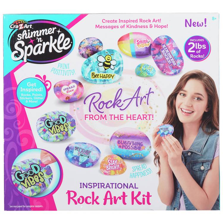 Cra-Z-ART Shimmer N Sparkle unicorn rock art set, UK version