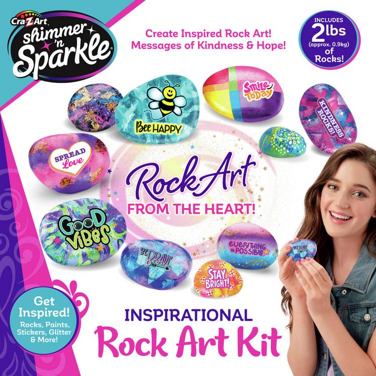 Cra-Z-ART Shimmer N Sparkle unicorn rock art set, UK version