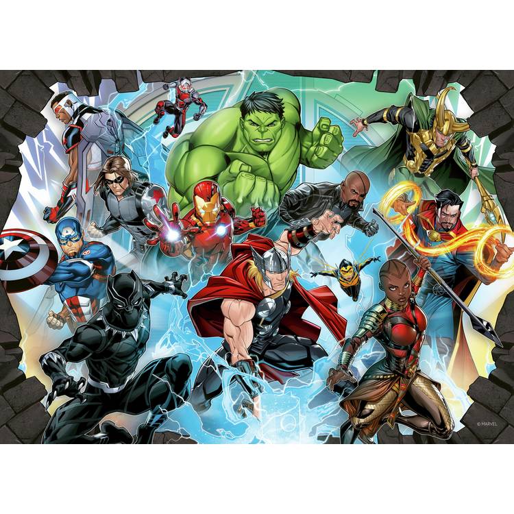 Marvel Avengers puzzle set 4x100 pieces, imported from the UK