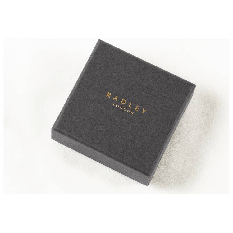 Radley heart stud earrings set of 2, 18ct gold plated (British brand)