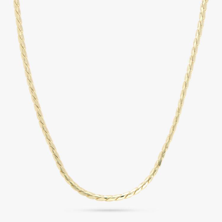 Revere gold plated curb chain necklace 46cm, UK version