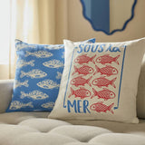 Argos Argos Home Sous la Mer Print Pack of 2 Cushion Cover 43x43cm- Buy online at McGrocer