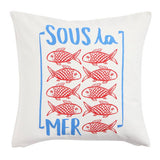 Argos Home cushion cover pack fish print 43x43cm, UK version