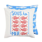 Argos Home cushion cover pack fish print 43x43cm, UK version
