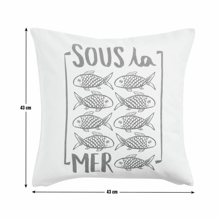 Argos Home cushion cover pack fish print 43x43cm, UK version
