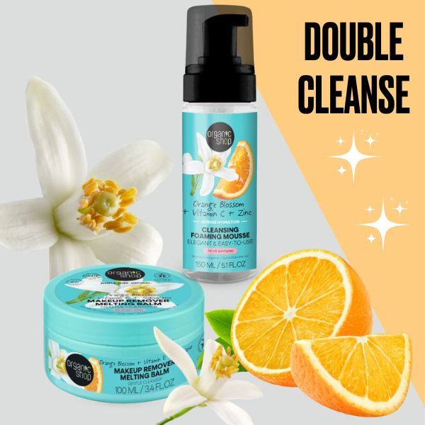 Organic Shop Orange Blossom Cleansing Mousse 160ml, imported from the UK