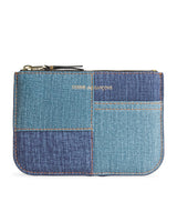 Harrods Comme Des Garçons Play Lambskin Denim-Patch Wallet- Buy online at McGrocer