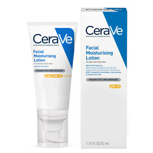 CeraVe AM Facial Moisturising Lotion SPF30 52ml - British product