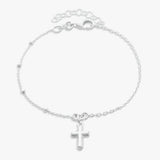 Revere sterling silver cross charm bracelet (British brand)