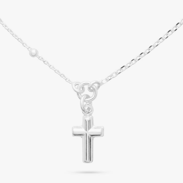 Revere sterling silver cross charm bracelet (British brand)