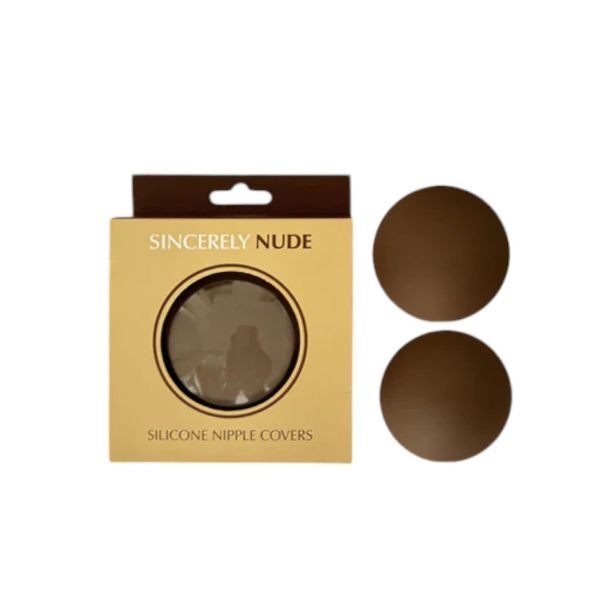 Sincerely Nude Reusable Silicone Nipple Covers Ebony 8cm (British brand)
