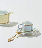Ginori 1735 porcelain Colonna Diva coffee saucer 12.5cm, UK version