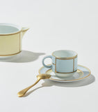 Ginori 1735 porcelain Colonna Diva coffee saucer 12.5cm, UK version