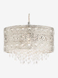 Chrome Maya easy fit pendant lamp shade, imported from the UK