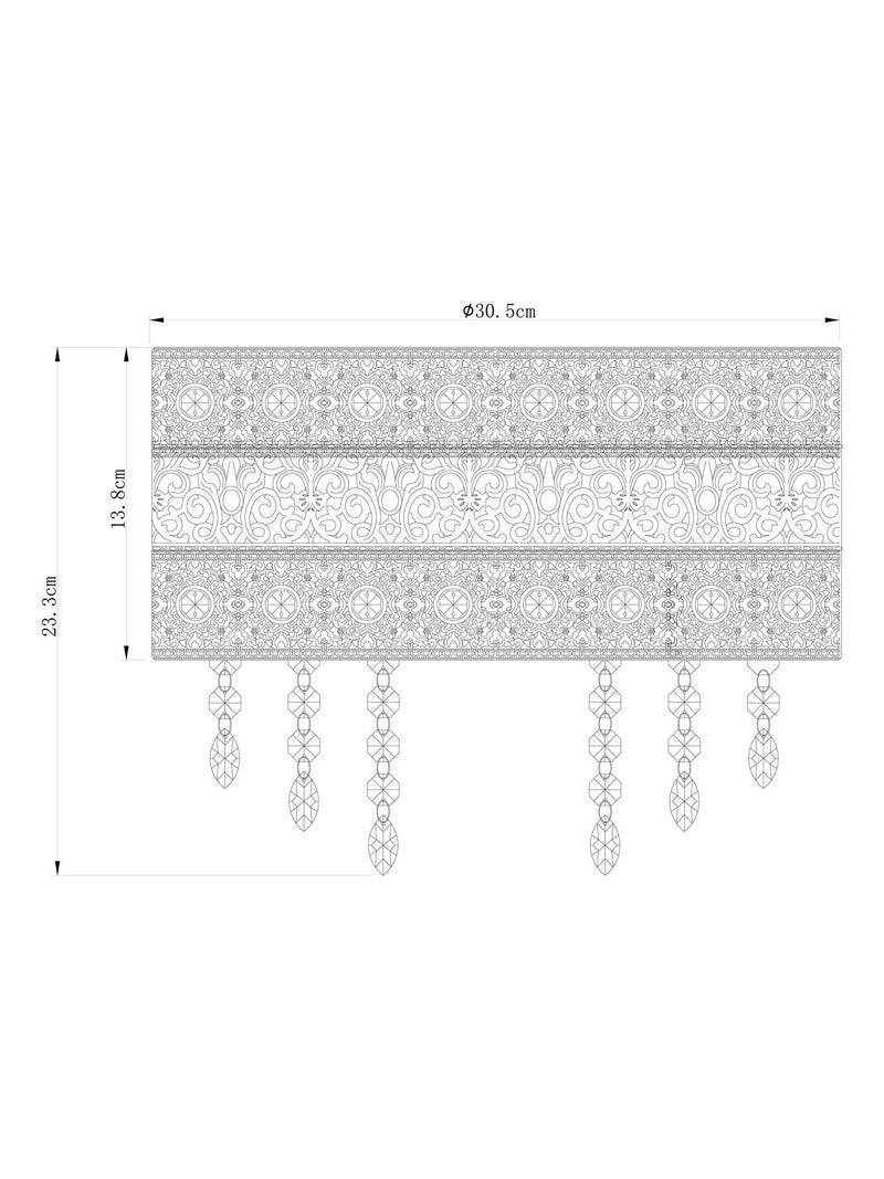 Chrome Maya easy fit pendant lamp shade, imported from the UK