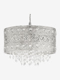 Chrome Maya easy fit pendant lamp shade, imported from the UK