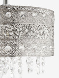Chrome Maya easy fit pendant lamp shade, imported from the UK