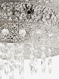 Chrome Maya easy fit pendant lamp shade, imported from the UK