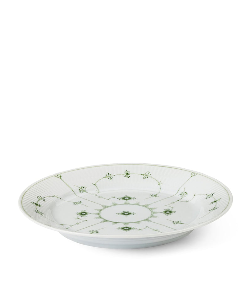 Royal Copenhagen Green Fluted Plain plate 27cm, UK version