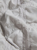 Silver grey seersucker duvet cover and pillowcase set (British brand)