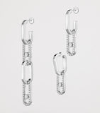 Messika white gold diamond convertible earrings 1.70ct - British product