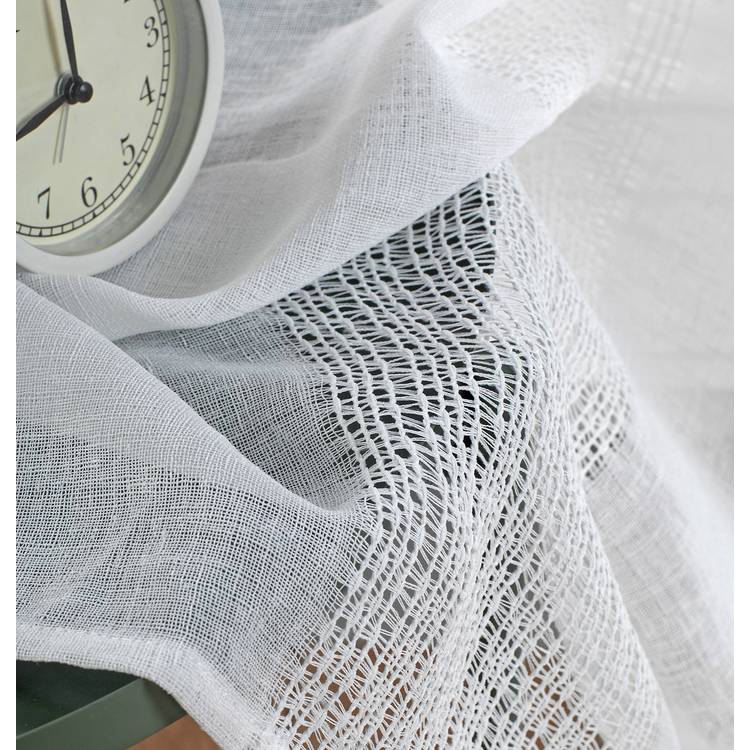 Habitat white linen look voile curtain 140x229cm - British product
