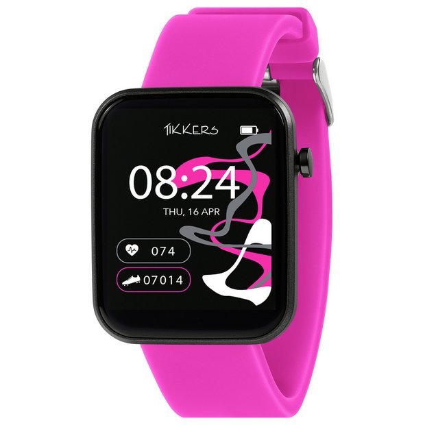 Tikkers kids smartwatch bright pink Series 13, UK version