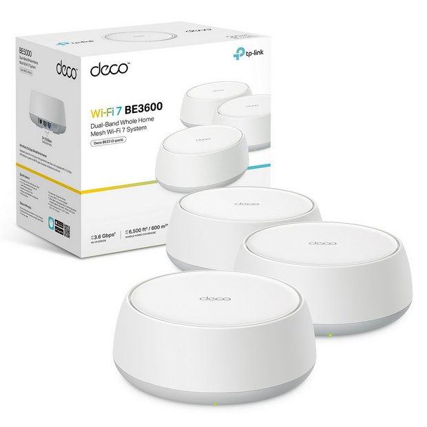 TP-Link Deco BE22 mesh Wi-Fi system 3 pack, UK version