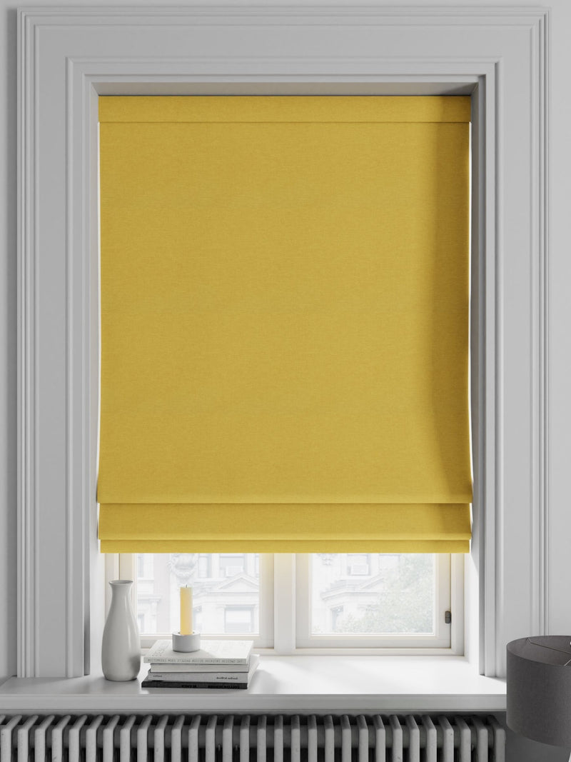 Soho Roman Blind in Buttercup Yellow - British product