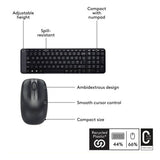 Logitech MK220 wireless keyboard mouse combo - British product