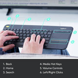Logitech K400 Plus wireless keyboard (British brand)