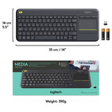 Logitech K400 Plus wireless keyboard (British brand)