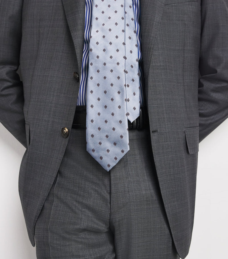 Harrods silk jacquard tie 8cm, imported from the UK