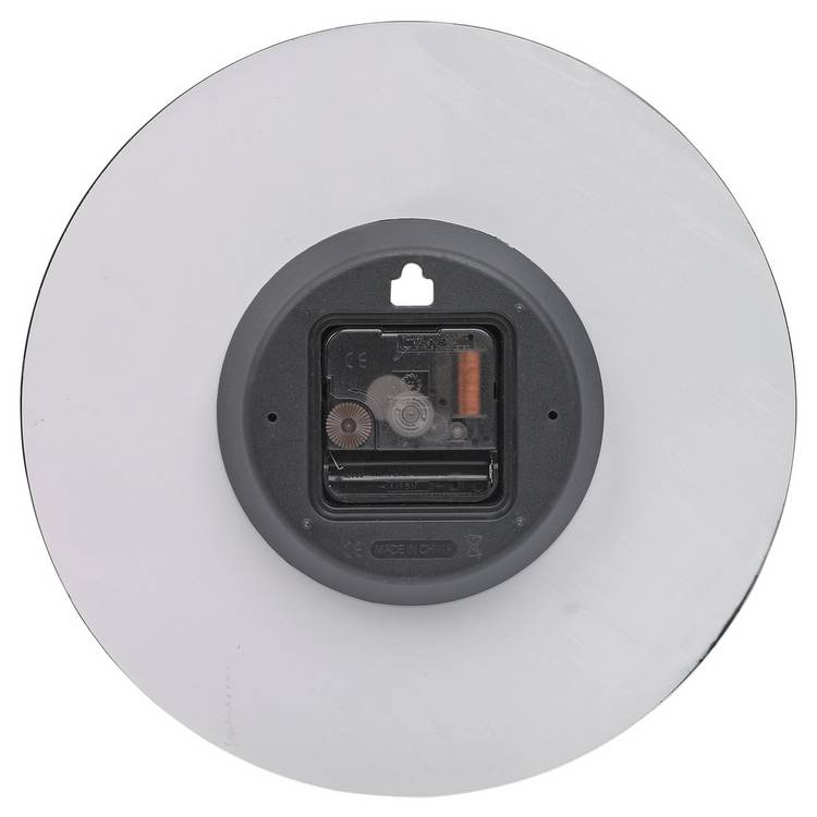 Argos Home round glass wall clock black 25cm, imported from the UK