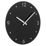 Argos Home round glass wall clock black 25cm, imported from the UK