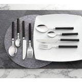 Argos Home 16 piece cutlery set black stainless steel, UK version