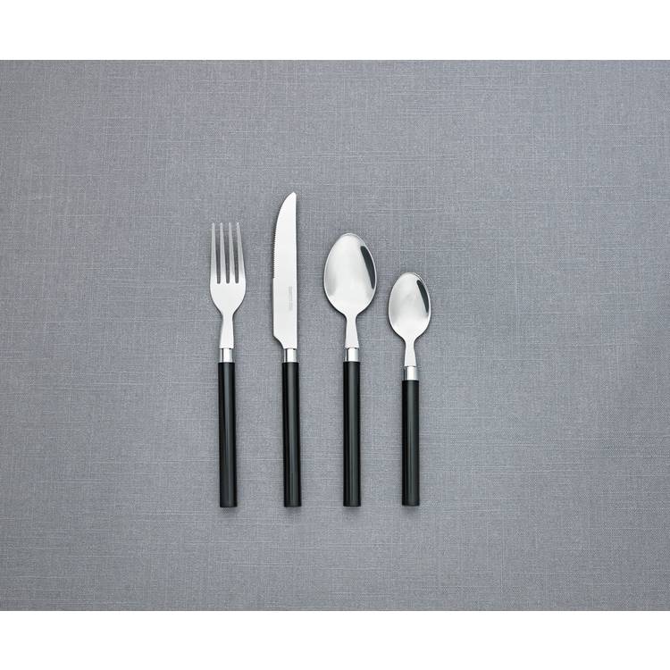 Argos Home 16 piece cutlery set black stainless steel, UK version