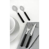 Argos Home 16 piece cutlery set black stainless steel, UK version