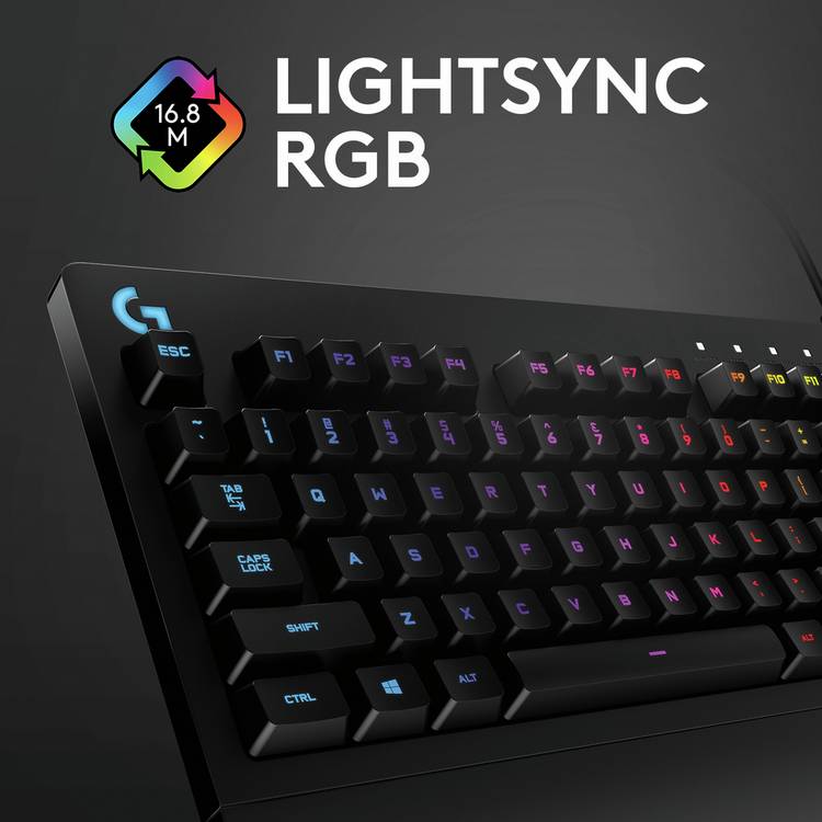 Logitech G213 Prodigy RGB gaming keyboard, imported from the UK