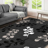 Argos Homemaker Pod Leaf Grey Cut Pile Rug - 120x160cm- Buy online at McGrocer