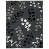 Homemaker Pod Leaf Grey Cut Pile Rug 120x160cm, UK version