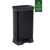 Curver pedal bin black 50 litre, imported from the UK
