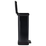 Curver pedal bin black 50 litre, imported from the UK