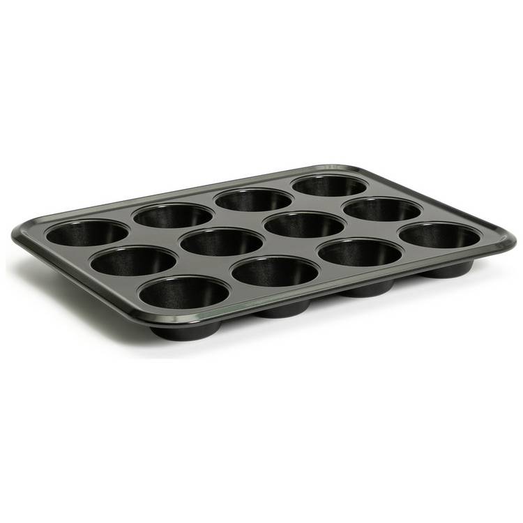 Habitat carbon steel non-stick muffin tray 12 cup (British brand)