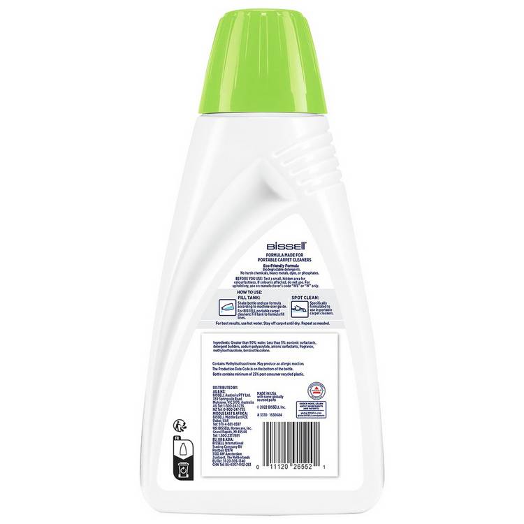 Bissell Spot n Stain Pet carpet cleaning solution 1L, UK version