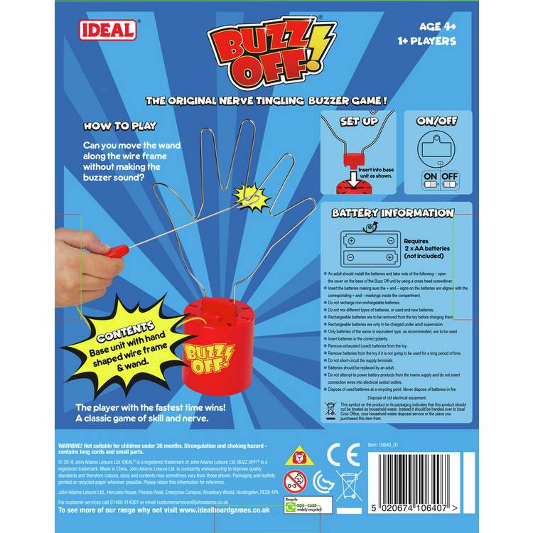 Ideal Buzz Off game skill toy (British brand)