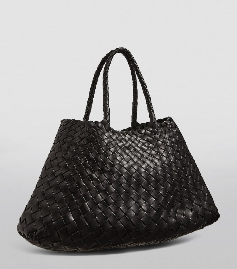 Dragon Diffusion small leather woven Santa Croce tote bag - British product