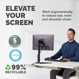 Fellowes Seasa single monitor arm for 32 inch monitors, imported from the UK